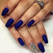 Las Mejores 51 Ideas De Unas Azul Marino Unas Azules Unas Azul Marino Manicura De Unas