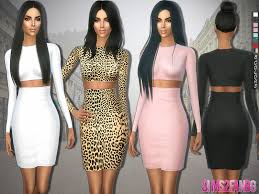 Don't put that square away just yet! Women S Dresses Downloads The Sims 4 Catalog