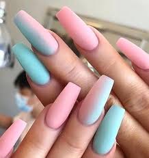30 Beautiful Summer Nail Art Color Ideas In 2020 With Images Ombre Acrylic Nails Coffin Nails Designs Spring Nail Art