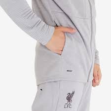 New Balance Liverpool FC 19/20 Travel Full Zip Hoody - Grey Marl - Mens  Replica - Hoodies | Pro:Direct Soccer