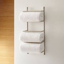 Brushed Steel Wall Mount Towel Rack Reviews Crate And Barrel In 2020 Towel Rack Bathroom Decor Rustic Bathroom Vanities