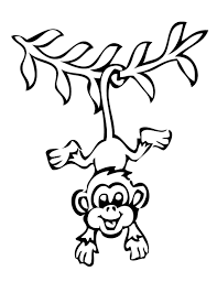 Free Coloring Pages Monkeys Monkey Drawing Monkey Coloring Pages Printable Coloring Pages