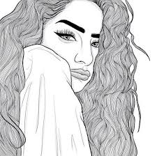 Dessin a imprimer pour ado apj46 napanonprofits. Outline Dessin Noir Et Blanc Dessins De Fille Art Tumblr