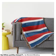 Shop for blue striped throw blanket online at target. Red White And Blue Striped Throw Blanket Zazzle Com In 2021 Grey Throw Blanket Striped Throw Blanket Blue Throw Blanket