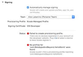 Failed To Create Provisioning Profile Stack Overflow