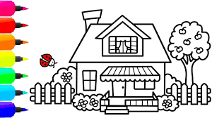 They are helpful at providing lively training sessions to kids. How To Draw A Colorful House For Kids Cute House Coloring Page For Children Free Kids Coloring Pages Free Halloween Coloring Pages Coloring Pages For Kids