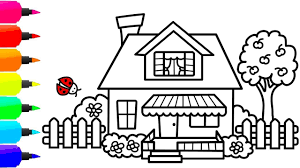 Perfect for constructing indoors or outside and are certain to add even more fun! Easy Drawing Of House With Colour Novocom Top