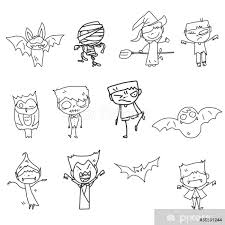 Fotobehang Cartoon Hand Tekenen Halloween Pixers We Leven Om Te Veranderen