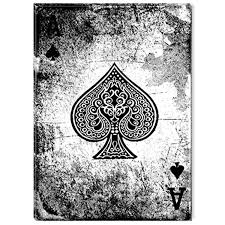 Black Ace Of Spades Wallpaper Startonight Canvas Wall Art Lucky Poker Ace Of Spades Black Wallart Original Art Painting Black Phone Wallpaper Cellphone Wallpaper