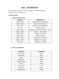 4 información sustantivos propios y comunes. Sustantivos En Quechua Sustantivo Relaciones Sintacticas