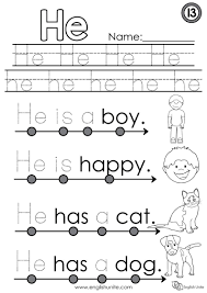 He or she will also practice writing. 31 Worksheet For Kindergarten He She It