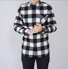 Kamen memakai bahan kain jenis satin. Kemeja Flanel Hitam Putih Kotak Kotak Hightquality Lazada Indonesia