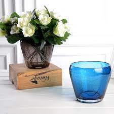 Artificial flowers or silk floral centerpieces look very artistic and one can do these easily at home if he or. Buy European Transparent Glass Flower Vase Modern And Stylish Dining Table Small Bubbles Flower Holder Ornaments 3 Colors In Cheap Price On Alibaba Com