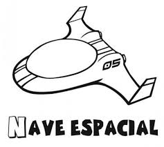 Nave Espacial Para Colorear