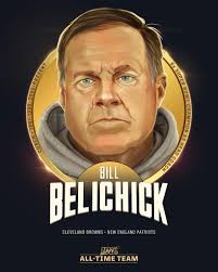 Bill Belichick is one of the 10 coaches selected to the #NFL100 All-Time  Team! 🏈 6 Super Bowl wins as head coach 🏈 19 straight winning seasons  with New England Patriots 🏈