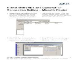 Explore tweets of metronet business @metronetbiz on twitter. Biznet Metronet And Gamersnet Connection Setting Metronet And Open Winbox Click Connect Pdf Document