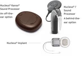 Image result for what does a cochlear implant look like