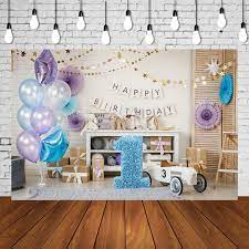 .photos download for commercial use in hd high resolution jpg images format. 1st Birthday Backdrop For 1 Year Baby Boy Diy Photo At Home One Blue Balloons Toys Cake Smash Photography Background Photoshoot Wish