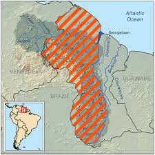 Guyana and venezuela have a long history of debate surrounding their border. Guayana Esequiba Wikipedia