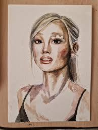 Lorraine Wilson's completed watercolour!