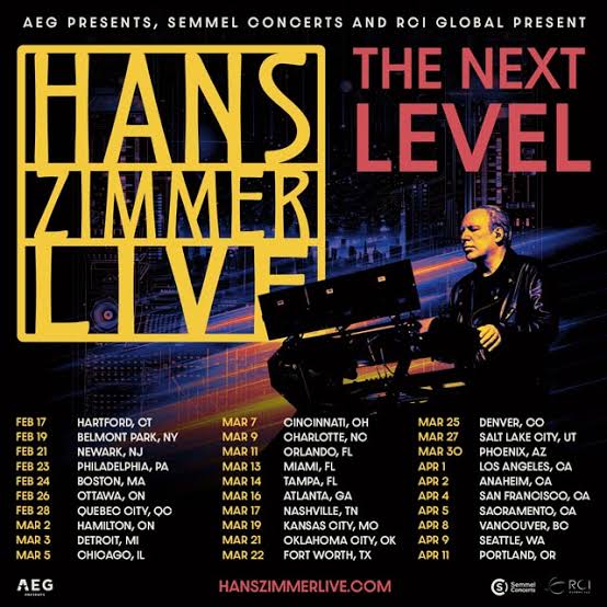 Hans Zimmer Live The Next Level 2027 tour