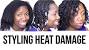 Heat Damaged Hair White