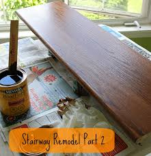 Check spelling or type a new query. Stairway Remodel Part 2 Sanding And Staining Stair Treads And Rails The Cookie Writer