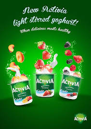 Danone Activia Yogurt Light Stirred Advertising Campaign Yogurt Drinks Yogurt Yoghurt