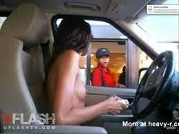 Naked in car
