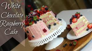 I find it's easier to just put a 9 x 13 pan of hot water in. White Chocolate Raspberry Cake Recipe Janie S Sweets Youtube