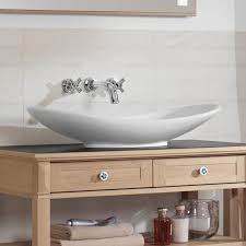 The first thing that grabs your attention about the new my nature bathroom collection from villeroy & boch is the delicate graphic on the surface of the basin, its detail emphasizing and explaining the collection's title. Villeroy Boch My Nature Aufsatzwaschtisch Oval Weiss Mit Ceramicplus 411080r1 Emero De