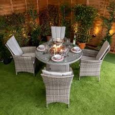Find our special offers, deals and discounts right here in our for the highest quality al fresco dining, choose our outdoor dining sets. Rattan Garden Furniture Dining Sets Best Quality Rattan Dining Sets Rattan Furniture Dining Sets Sale Rattan 4 Seat Fire Pit Dining Sets In Essex London Uk