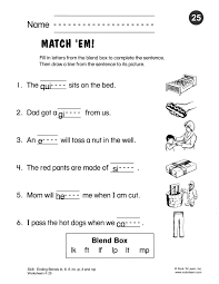 Fill In Letters From The Blend Box To Complete The Sentence Then Draw A Line F In 2020 Blends Worksheets Consonant Blends Worksheets Kindergarten Worksheets Printable