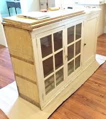 build a kitchen island from a cabinet