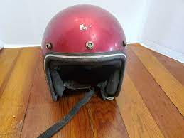 Motorcycle Helmet Hard Shell Cyclist Safety Adjustable Chin Strap Vintage Unbranded Helmet Motorcycle Helmets Riding Helmets