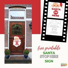 • free door signs are ideal to mark a door that needs an immediate warning. Free Printable Santa Stop Sign Kiddy Charts Printables
