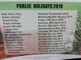 Find a complete list of october holidays below, and happy celebrating! Employmentalert On Twitter Take Note Of The Bw Public Holidays 2019 Calendar