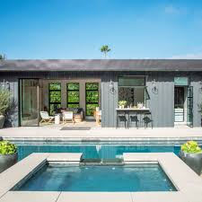 How To Design A Show Stopping Pool House Pool House Designs Modern Pool House Pool Houses