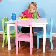 Humble Crew Kids Wood Table And 4 Chairs Set Multiple Colors Walmart Com Kids Table Set Kids Playroom Decor Kids Furniture