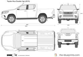 Toyota Hilux Double Cab Vector Drawing In 2020 Toyota Hilux Toyota Toyota Trucks