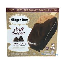 A whipped chocolate and cream confection. Review Haagen Dazs Soft Dipped Ice Cream Bars The Impulsive Buy