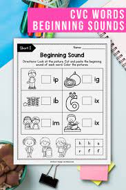 Cvc Worksheets Kindergarten Cvc Activities Build It Beginning Sound Kindergarten Worksheets Cvc Worksheets Kindergarten Cvc Activities