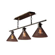 Unbranded Edison Amerie Collection 3 Light Black Island Indoor Chandelier Ld4012 The Home Depot