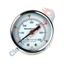 Gauge, Pressure, 2" Dial, 0-600 PSI & 0-42 KG/CM2, Plain ...