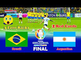 Brasil lolos ke babak 8 besar copa america 2021. Brazil Vs Argentina Final Copa America 2021 Pes 2021 Match Gameplay Pc Crazy Comeback Youtube