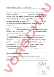 Arbeitsblatt Verlauf Einer Infektionskrankheit Biologie Gemischte Themen