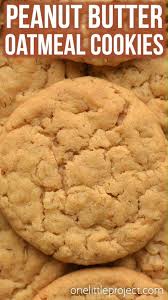 Peanut Butter Oatmeal Cookies Recipe Oatmeal Cookies Chewy Peanut Butter Oatmeal Cookies Oatmeal Cookies Easy
