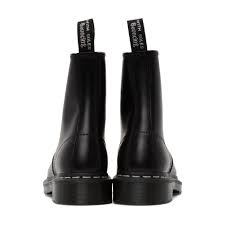 2976 white stitch chelsea boot. Dr Martens 1460 Contrast Stitch Smooth Leather Boots In Black Save 51 Lyst