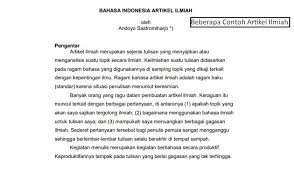 Jurnal biasanya diterbitkan untuk kalangan akademik dan berkala (mingguan, bulanan, triwulanan, tahunan atau tidak teratur untuk rentang waktu tak terbatas). 11 Contoh Artikel Ilmiah Lengkap Dengan Metode Penulisannya