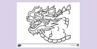 Dragon mask simple and easy dragon crafts made from paper. Free Chinese Dragon Head Colouring Sheet Colouring Sheets